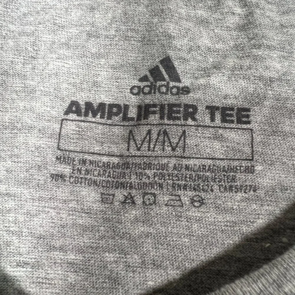 Adidas‎ Mens M Heather Gray Nashville Predators NHL Hockey SS Amplifier Tee NWT